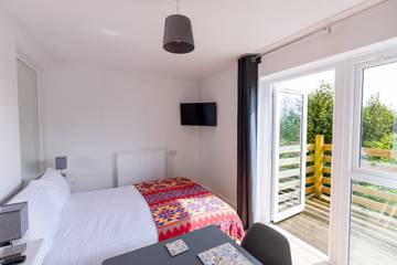Gîte pour 2 personnes, avec balcon, adapté aux familles à Glastonbury