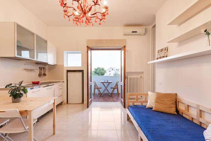 Gîte pour 4 personnes, avec terrasse ainsi que vue et piscine, animaux acceptés dans Torre a Mare