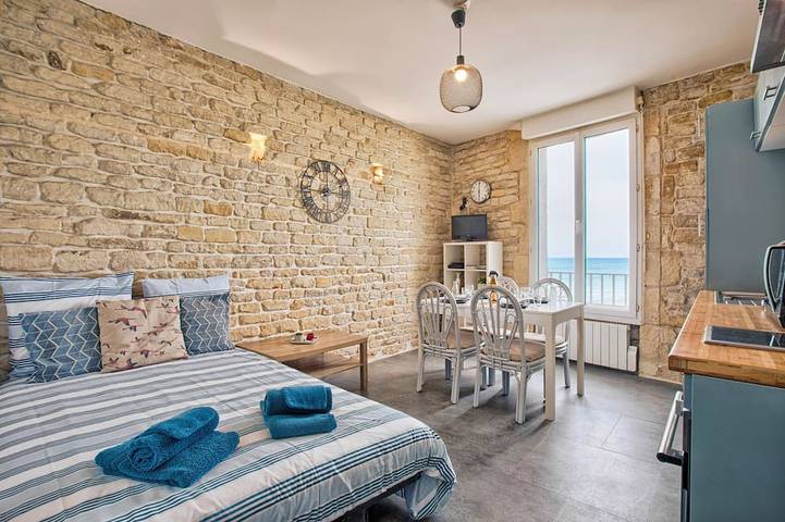 Apartamento entero, Charmant T2 Vue Mer Décoration Soignée in Saint-Aubin-sur-Mer (Calvados), Región de Caen