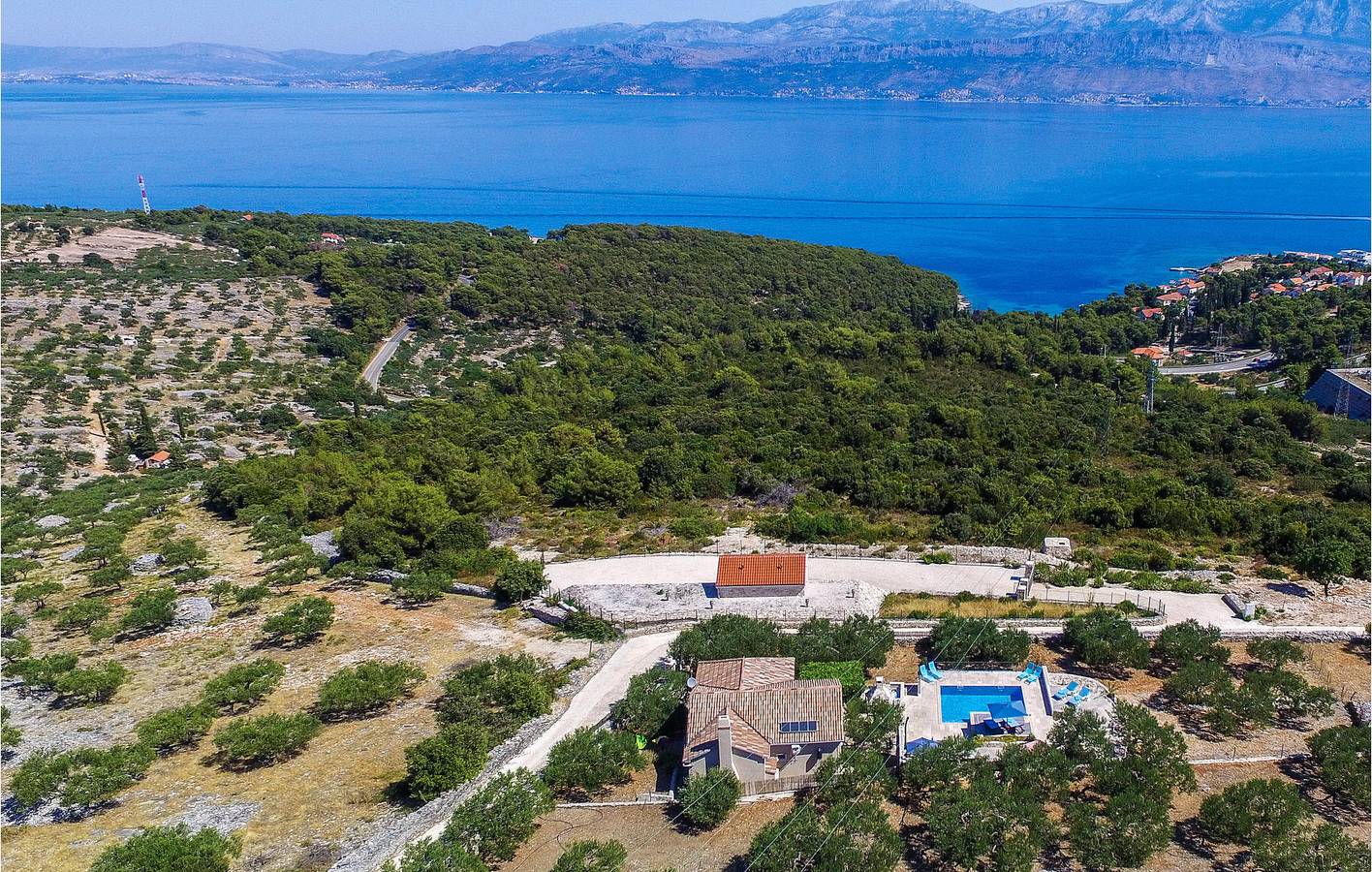 Ferienhaus für 5 Personen mit Ausblick in Postira, Brac