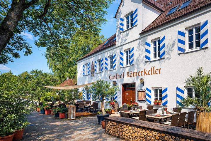Hôtel pour 2 personnes, avec Terrasse et Jardin ainsi que Vue sur le lac et Vue dans Fuchstal