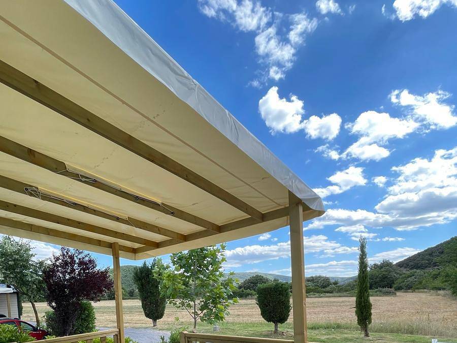 Camping Le Sous Bois - Mobilhome 6 personnes - 2 Chambre Evo29 + Climatisation dimanche in Saint-Maurice-d'Ibie, Ardèche