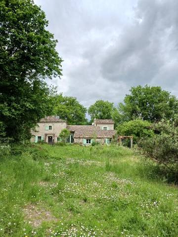 Cottage pour 2 personnes, avec jardin ainsi que piscine et vue à Lauzerte