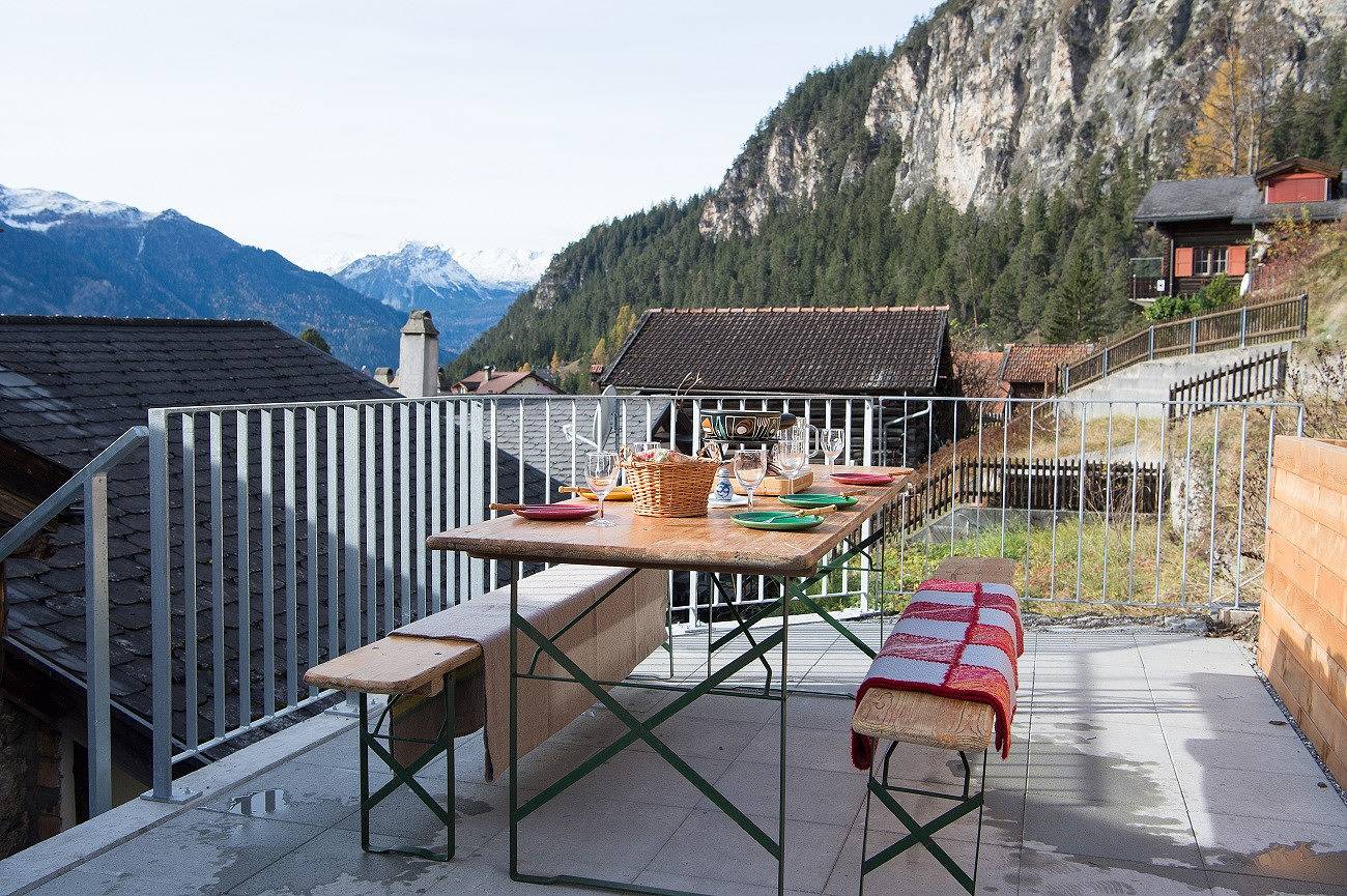Großes Alpenhaus für 10 mit Panoramablick in Schmitten (Svizzera), Plessur Alpen