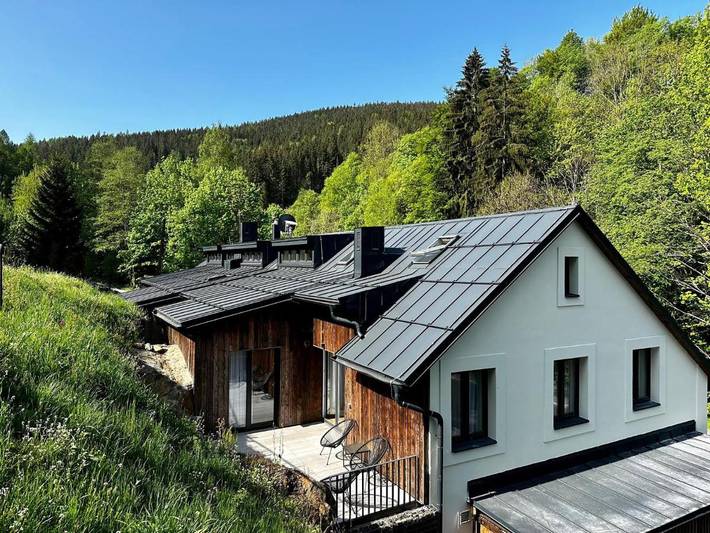 Apartament wakacyjny dla 2 osób, z Taras i Ogród oraz Sauna w Szpindlerowy Młyn
