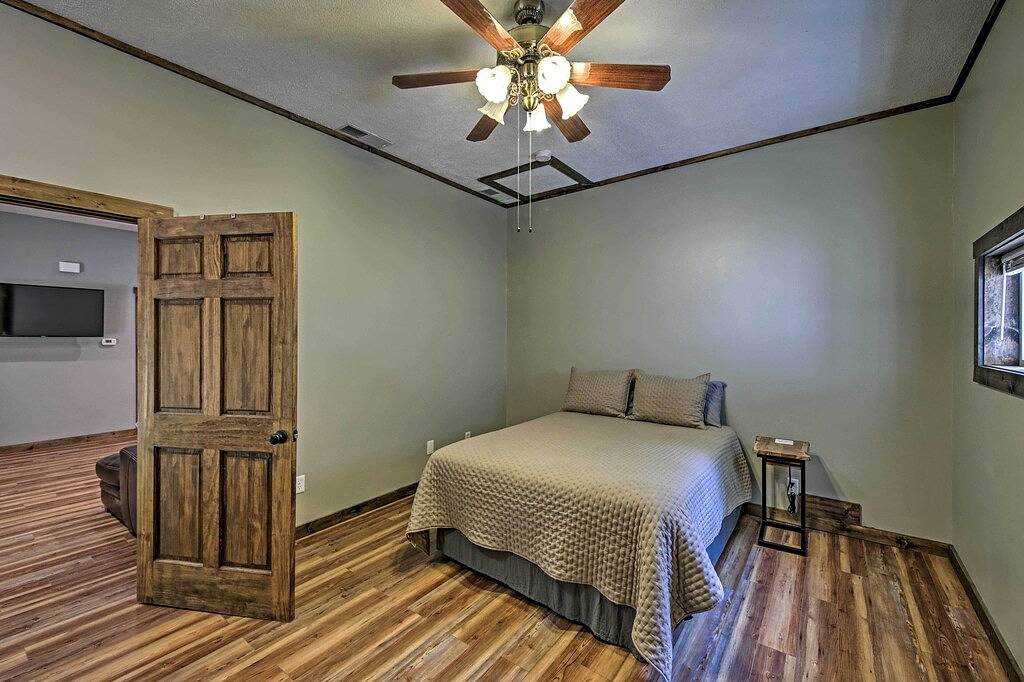 ‘Camp Monroe’ in Bloomington w/ Deck & Views! in Lake Monroe