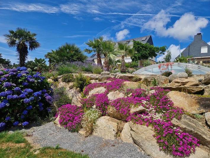 Gîte pour 2 personnes, avec jardin ainsi que piscine et vue à Loperhet - 4