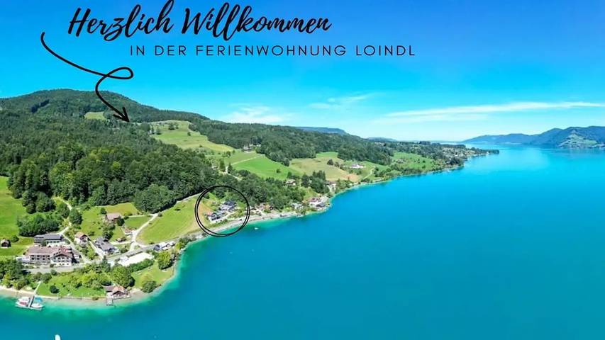 Ferienhaus für 4 Personen, mit Balkon am Attersee