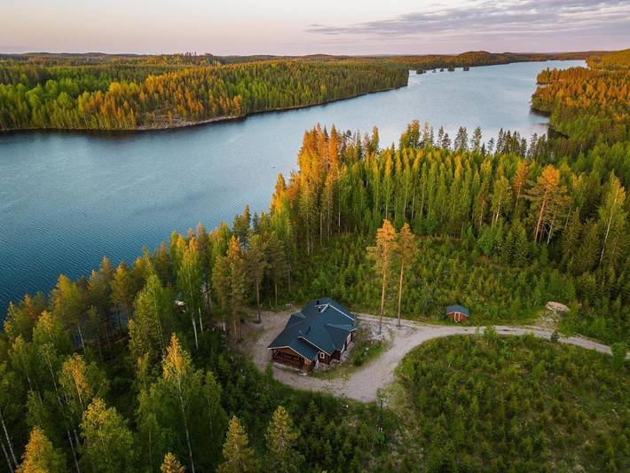 Ferienhaus für 6 Personen, mit Garten und Sauna sowie Ausblick und Seeblick, mit Haustier in Finnland