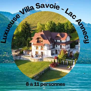 Villa pour 26 personnes, avec sauna et jardin ainsi que jacuzzi et piscine à Veyrier-du-Lac