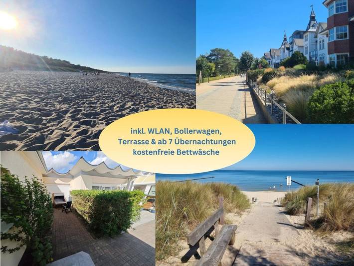 Ferienwohnung für 2 Personen, mit Terrasse in Zinnowitz