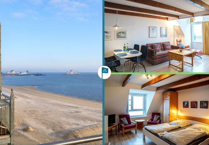 Ferienwohnung für 2 Personen, mit Sauna und Balkon, mit Haustier in Wyk auf Föhr