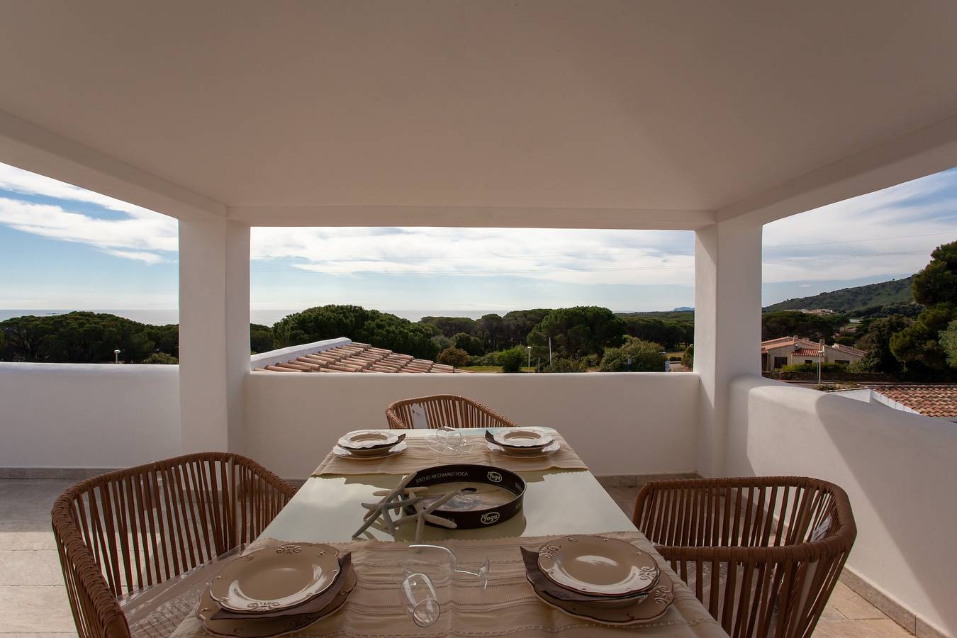 Ferienhaus 'Casa Bella Vista' mit Meerblick, Garten, Terrasse und Wlan in Baia Sant'Anna, Olbia-Tempio