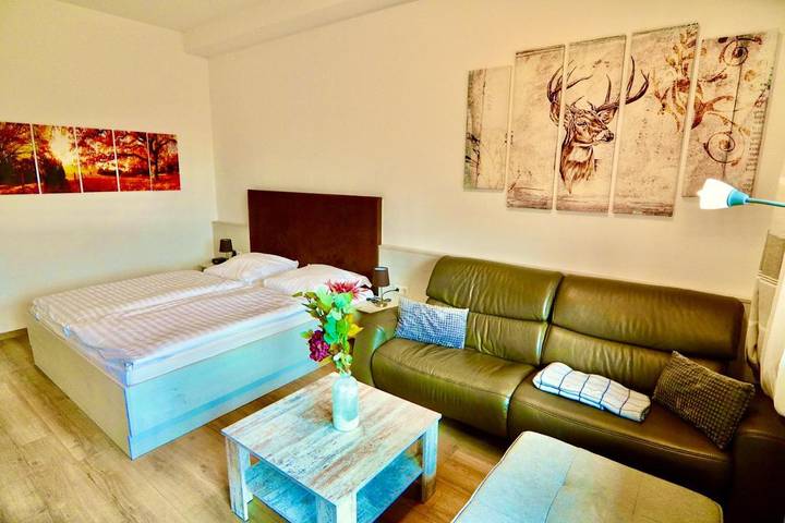 Ferienwohnung für 4 Personen, mit Balkon und Ausblick