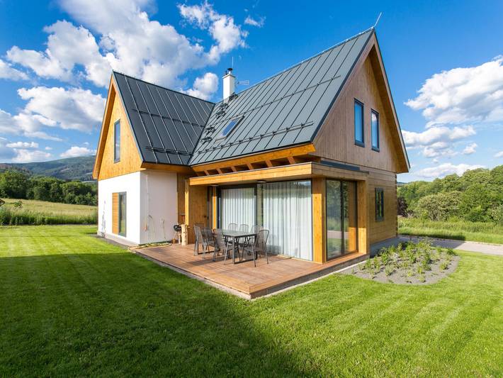 Chalet für 12 Personen, mit Terrasse und Sauna sowie Garten am Riesengebirge