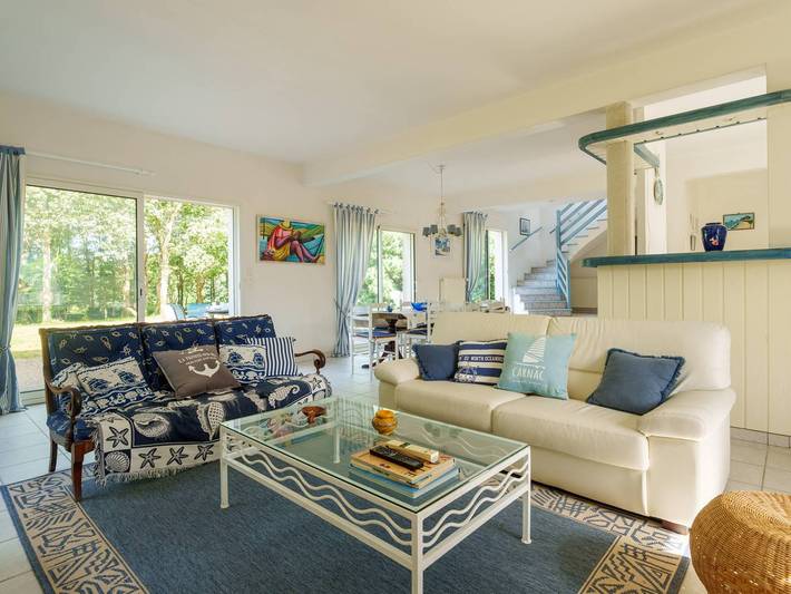 Location de vacances pour 8 personnes, avec Balcon ainsi que Terrasse et Jardin à Crach - 2