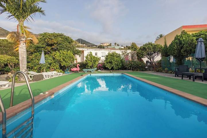 Apartamento de vacaciones para 3 personas, con jardín en La Palma