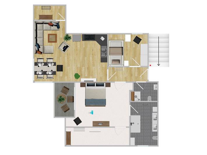 Ganze Wohnung, Ferienwohnung 'Zum Wilzenberg' mit Bergblick, Balkon und WLAN in Schmallenberg, Hochsauerlandkreis