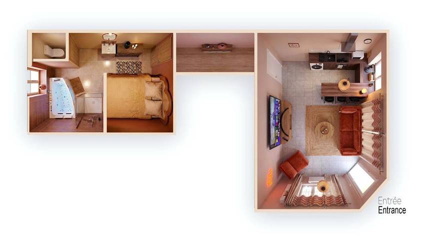 Gîte pour 2 personnes, avec jacuzzi à Cravant - 2