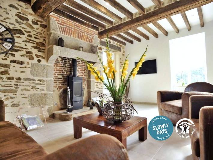 Gîte pour 6 personnes, avec Terrasse et Jardin à Saint-Calais-du-Désert