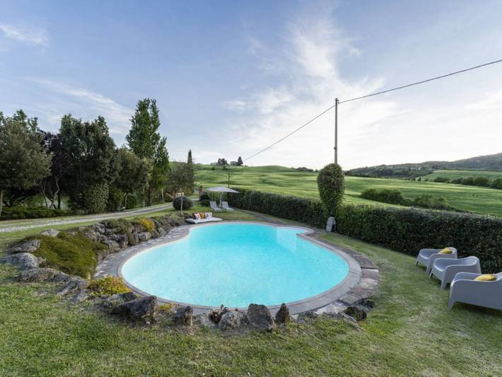 Villa mit privatem Pool und herrlichem Blick auf Pisa in Chianni, Costa degli Etruschi