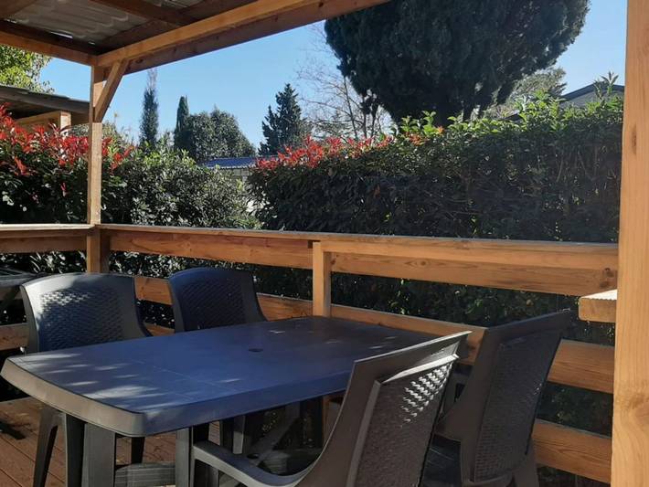 Mobilheim für 4 Pers. mit Terrasse in Le Pradet in Le Pradet, Mittelmeerküste (Frankreich)