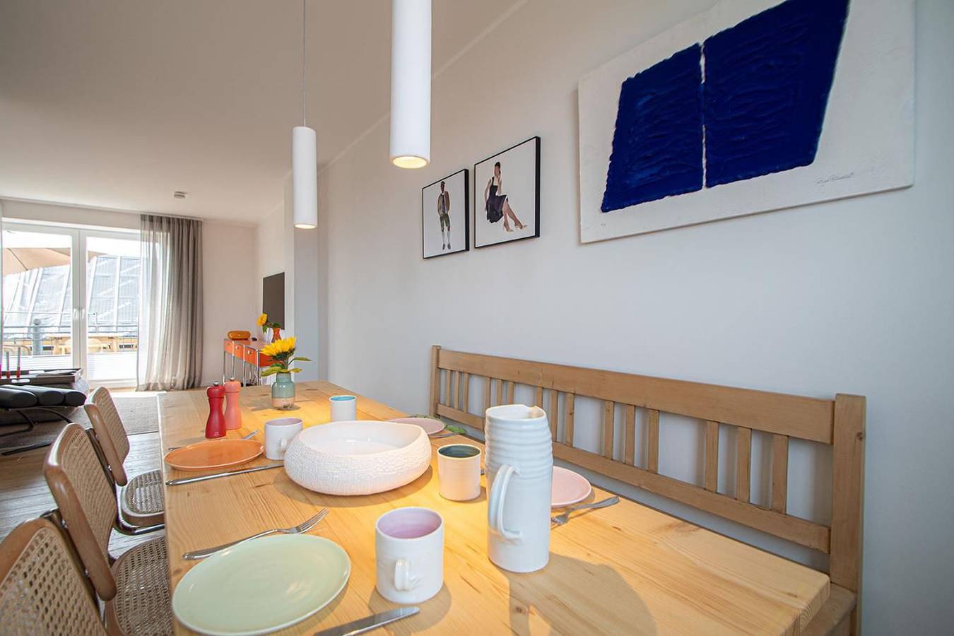 Modernes Ferienhaus Gröön Huus mit Balkon und Terrasse auf Juist in Juist