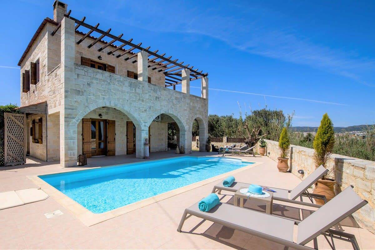 Villa für 7 Personen mit Garten in Tavronitis, Chania und Umgebung