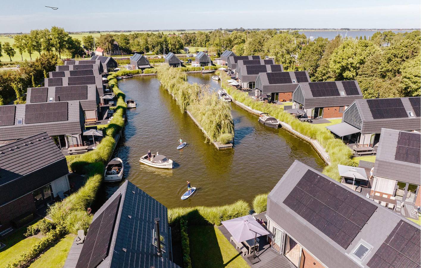 Ferienhaus für 8 Personen mit Ausblick in Balk, Ijsselmeer