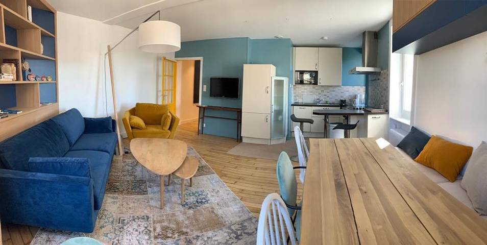 Appartement de vacances pour 7 personnes, avec terrasse et vue