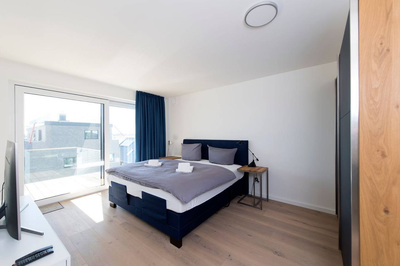 Ganze Wohnung, Wind und Wasser - erste Reihe am Wasser, Meerblick, Balkon, Sauna, Kamin, Aufzug in Olpenitz, Kappeln