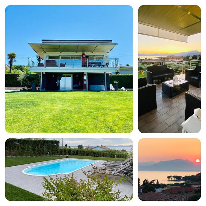 Villa für 11 Personen, mit Whirlpool und Pool sowie Garten in Bardolino