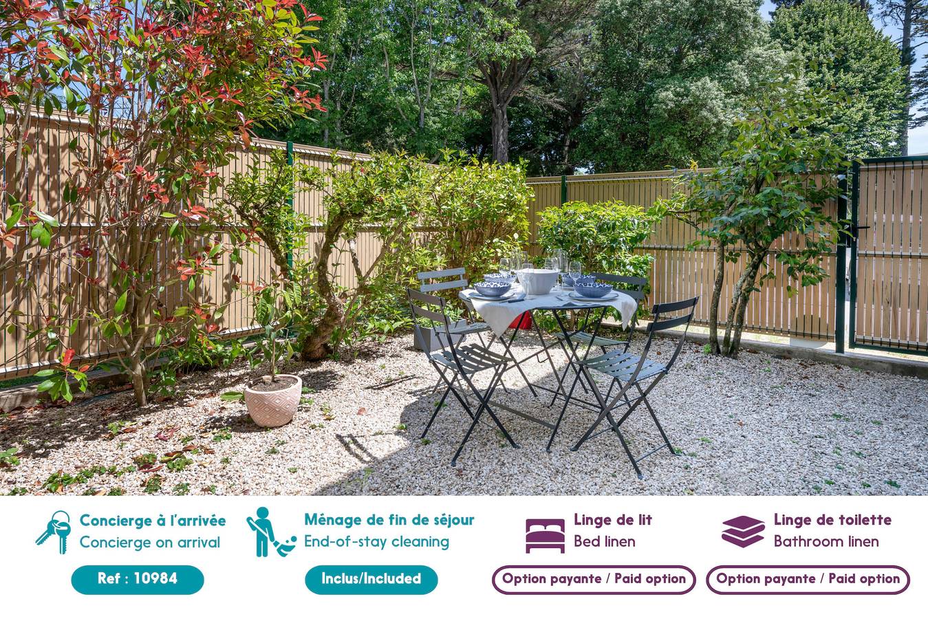 Appartement entier, Appart. rez-de-jardin, 3 pers proche de la plage in Pornic, Côte de Jade