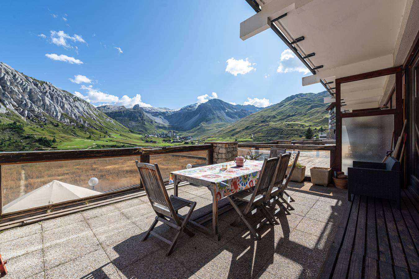 Ganze Wohnung, Ferienwohnung 'Shamrock 2B' mit Bergblick, Balkon und Wlan in Tignes, Nationalpark Vanoise