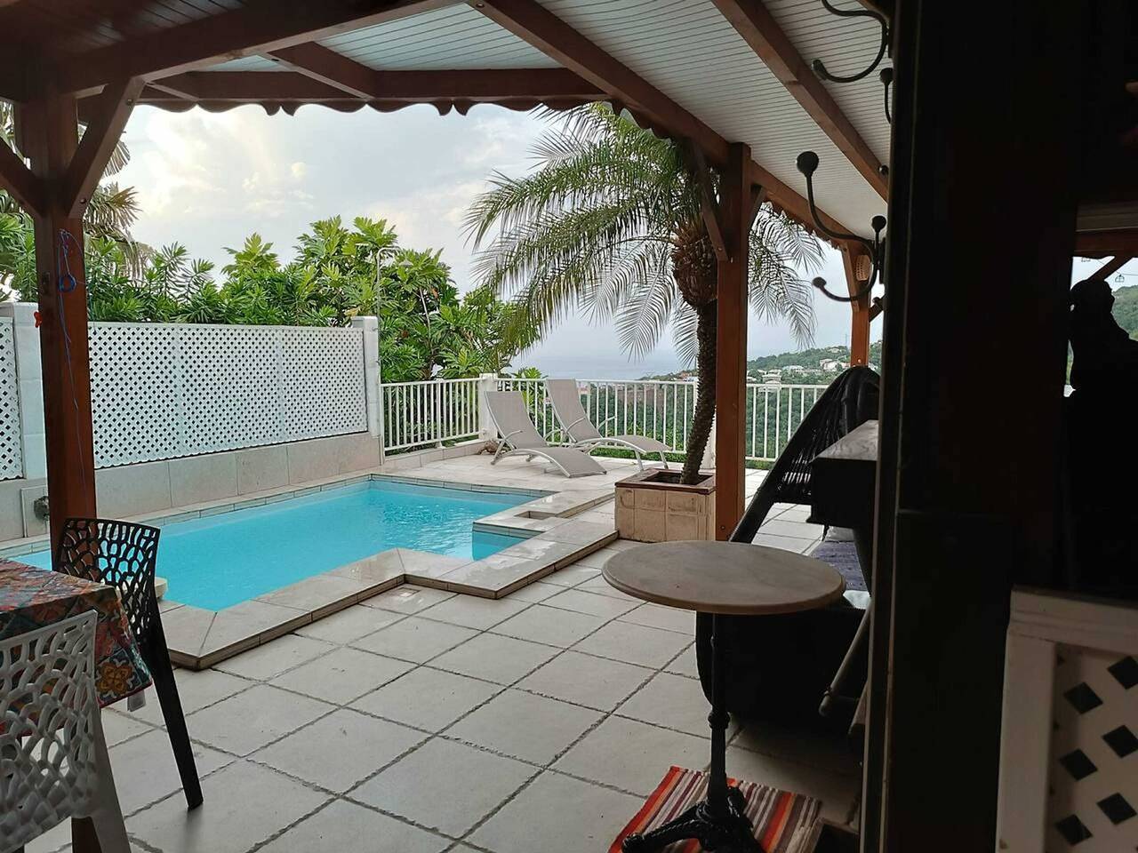 Villa with sea view in Vieux Habitants, pool in Vieux-Habitants, Guadeloupe (Caribbean)
