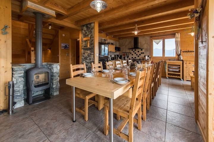 Chalet pour 13 personnes, avec jacuzzi et balcon, adapté aux familles dans Les Sybelles - 3