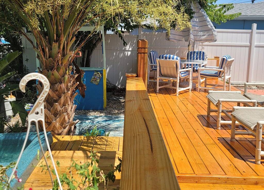 Good Times! Beach cottage with hot tub, walk to beach! Unique amenities! in Daytona Beach, Florida