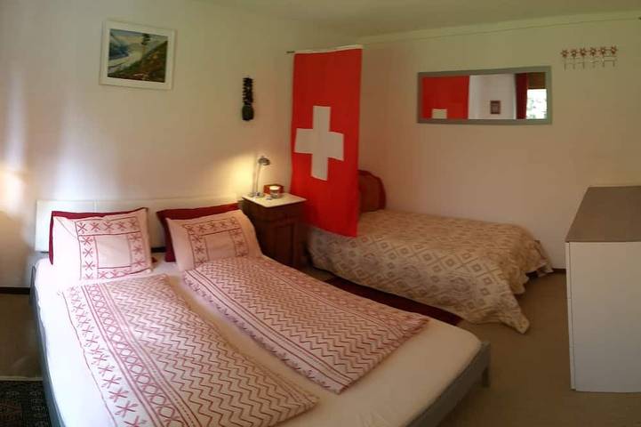 Ferienwohnung für 4 Personen, mit Garten und Sauna sowie Balkon in Lauterbrunnen - 2