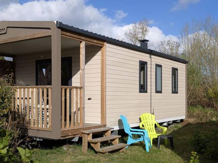 Camping de Lanven - Mobilheim 4 personen - 2 Schlafzimmer - 25m2 - Loggia Bay in Plomeur, Côte de Cornouaille