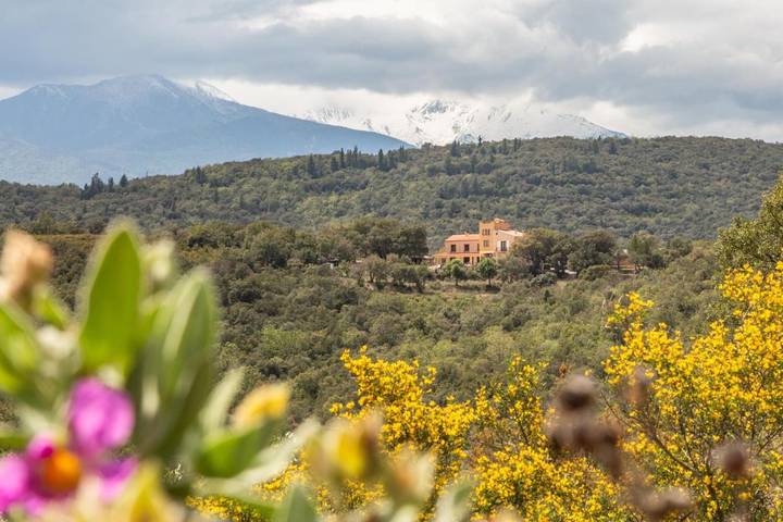 Location de vacances pour 2 personnes, avec terrasse et vue ainsi que jardin et piscine à OMS (homonymie) - 3
