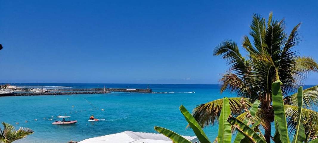 Gîte pour 4 personnes, avec vue et terrasse dans Plage des Roches Noires