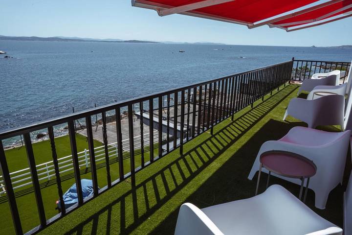 Apartamento para 14 personas, con jardín y balcón en Riveira