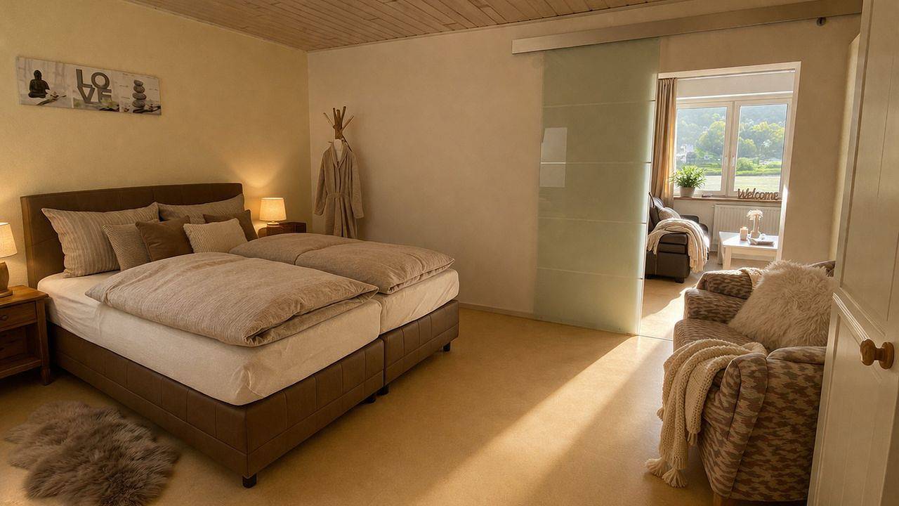 Ganze Ferienwohnung, Ferienwohnung für 4 Personen (53 m²) in Sankt Goarshausen in Sankt Goarshausen, Mittelrhein