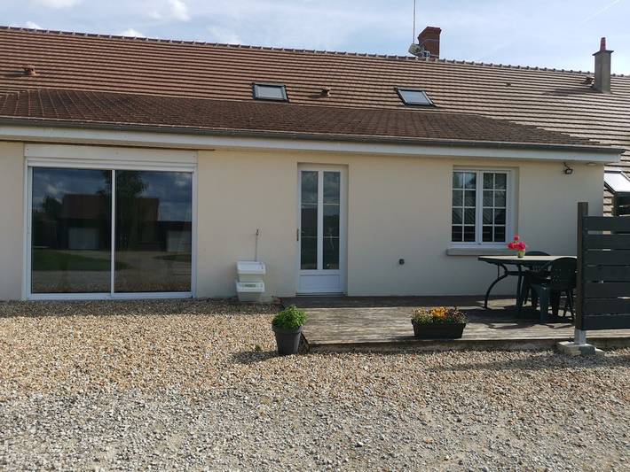 Gîte pour 4 personnes, avec terrasse et jardin, animaux acceptés à Chémery