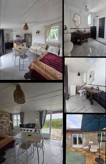 Gîte pour 4 personnes, avec jardin à Masseret