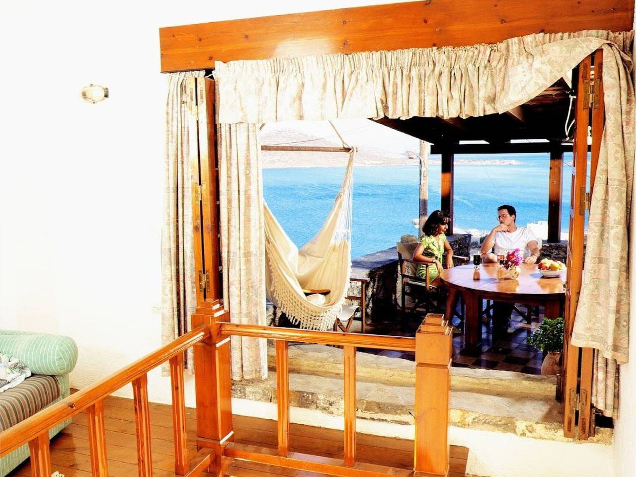 Meerblick-Ferienhaus Argyro in Mavrikiano. in Elounda, Lasithi