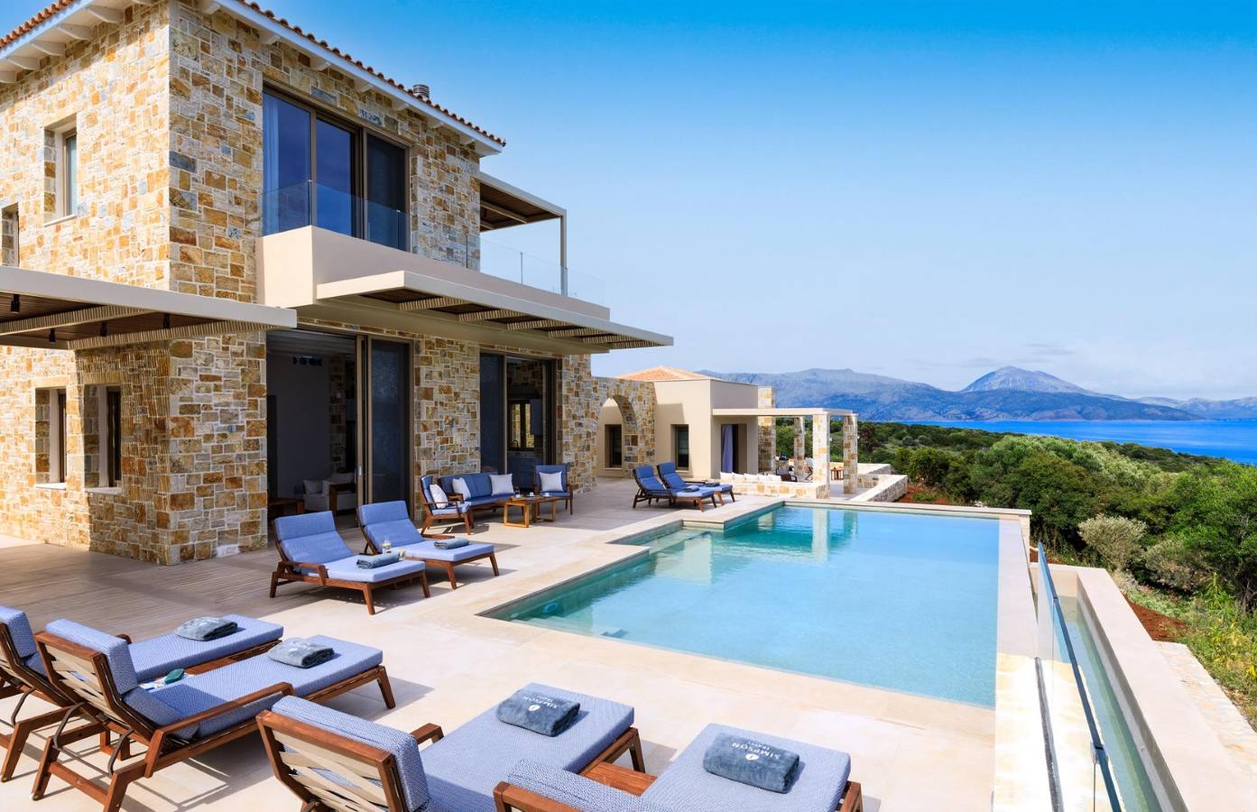 Elegant Contemporary Villa with Spectacular Ionian Views and Sea Access in Katomeri, Meganisi