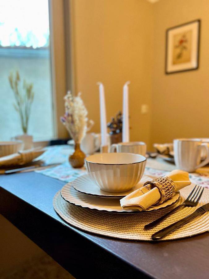 Ferienwohnung für 4 Personen, mit Balkon und Terrasse sowie Ausblick in Aschersleben