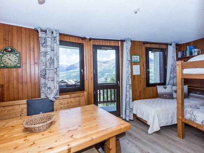 Estudio para 3 personas, con terraza y vistas - 1