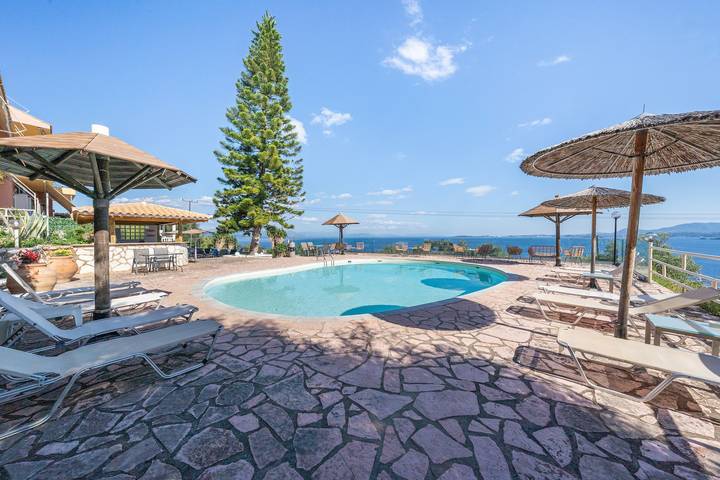 Apartment 'Stefanos Place Studio Sea View 7' with Sea View, Wi-Fi and Air Conditioning in Mparmpati, Korfu